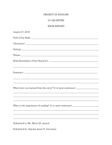 PROJECT IN ENGLISH