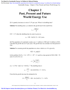 Test Bank for Sustainable Energy 1st Edi