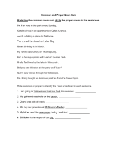 common and proper noun quiz (1)