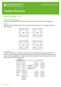 Teacher resource - Scarce resources - T9.7 tcm143-467696