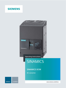 SINAMICS DCM DC Converter en-US