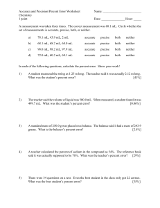 acc pres percent error half-sheet