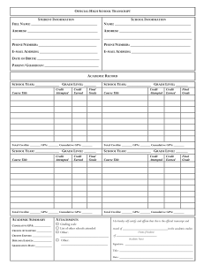 Sample Transcript (1)