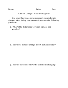 climate change what's going on