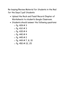 Re-looping Review Material for Students in the Red for the Days I pull Students