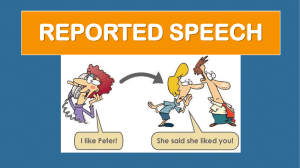 Reported Speech