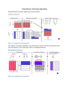 Visual Review of Fraction PolCart Leap