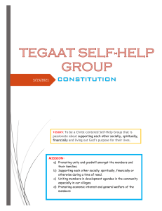 CONSTITUTION OF TEGAAT SHG printout