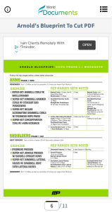 Arnold's Blueprint To Cut PDF - [PDF Document]