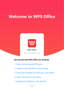 Get Started with WPS Office for Android