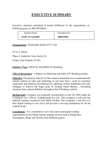 Executive Summary 20BSP2901 Zaid Ali Qadri