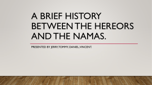 Namas, Hereros and German imperialism