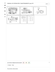 MANUAL DE OPERACIÓN Y MANTENIMIENTO para VR