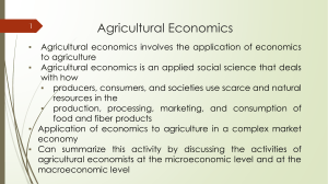 Agricultural Economics