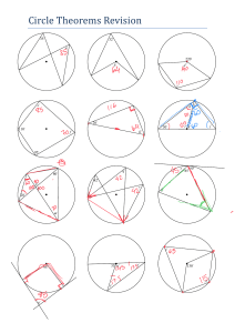 Circle Theorems Revision