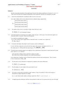 sample solution Applied Statistics and Probability for Engineers 6th edition Douglas Montgomery 1