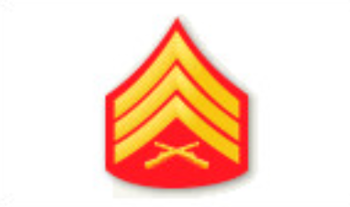 Sergeant 
Three stripes crossed rifles